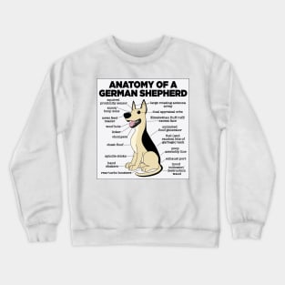 Anatomy Of A German Shepherd Crewneck Sweatshirt